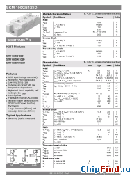 Datasheet SKM100GAR123D manufacturer Semikron